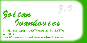 zoltan ivankovics business card